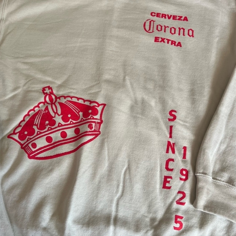NWOT Unisex Corona Crewneck Sweatshirt - Picture 3 of 8